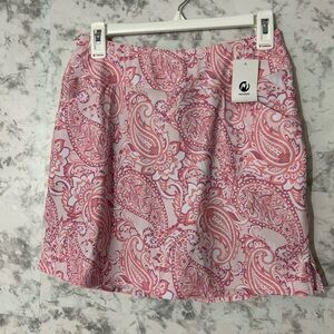 Moteepi Pink Paisley Golf Athletic Skirt Womens Size Medium NWT

32